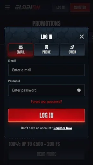 Glorion login